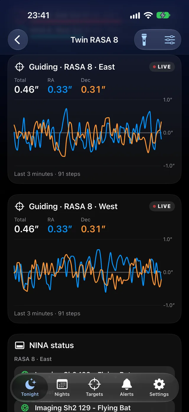 Live guiding, step by step